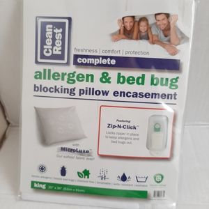 Allergen Bed Bug Blocking King Pillow Encasement (1 pillow encasement)